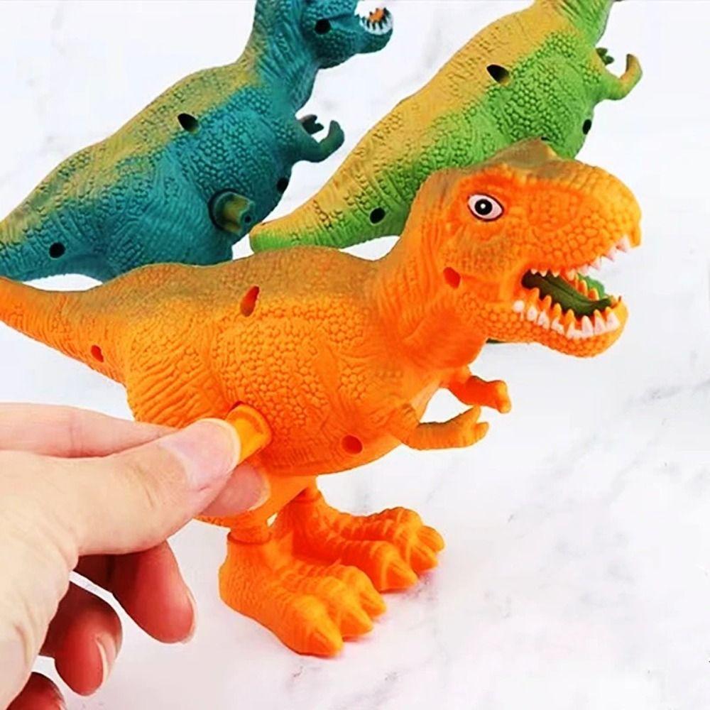 

Tyrannosaurus Clockwork Spring Dinosaur Toy Cute Guide Baby Crawling Toy Gifts 1 pc random color