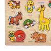 1 Set Wooden Animal Puzzle Board Cartoon Fruit Matching Board Fine Motor Skills Color Shape Preschool Learning Educational Jigsaw Board Toy