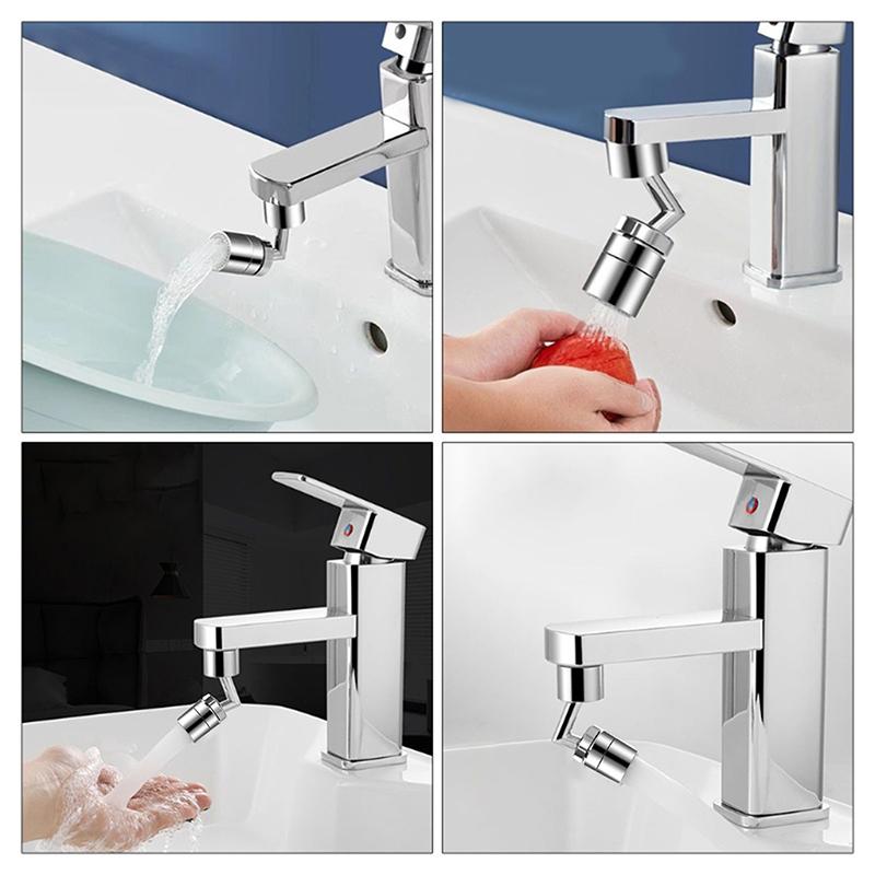 720 Rotatable Tap Aerator Splash-proof Faucet Sprayer Head Splash Tap Head Wash Basin Tap Extender Adapter