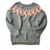 Women's Round Neck Color Blocked Loose and Fashionable Pullover Knitted Sweater for Autumn and Winter