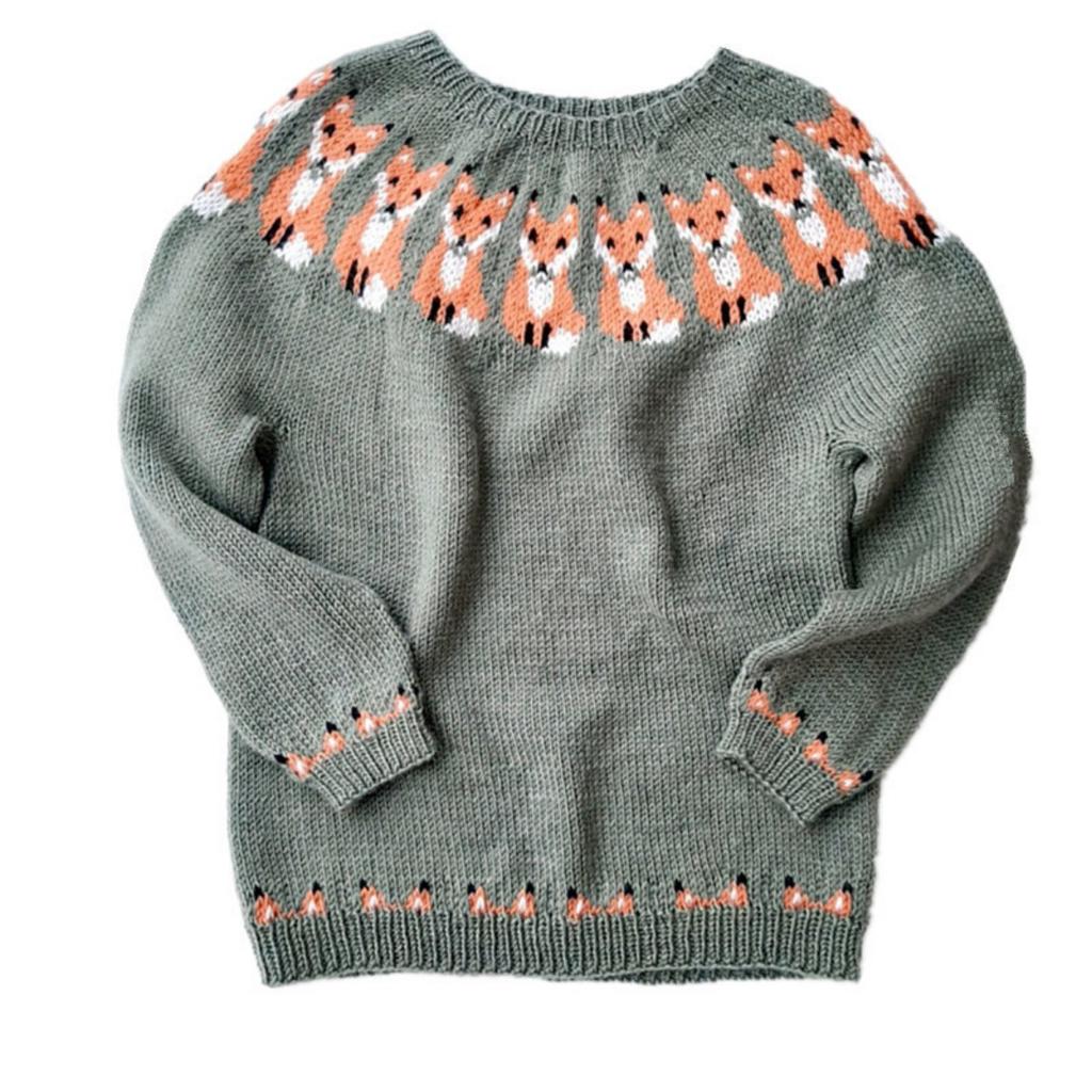 Women's Round Neck Color Blocked Loose and Fashionable Pullover Knitted Sweater for Autumn and Winter