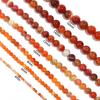1 Strand Orange Natural Agate Loose Beads Gemstone Round Beads Natural Stone for Jewelry Making DIY 4/6/8/10/12mm