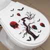 Fun-m189 Halloween Dead Tree Skull Bat Bathroom Toilet Decoration Sticker