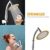 4 Inch Adjustable 2 Mode ABS Bathroom Shower Head Ultra-Thin Large Rainfall Shower Head High Pressure Hand Held Shower Head