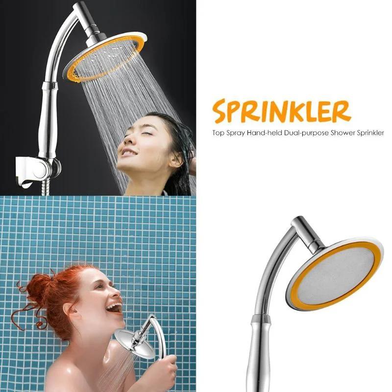 4 Inch Adjustable 2 Mode ABS Bathroom Shower Head Ultra-Thin Large Rainfall Shower Head High Pressure Hand Held Shower Head