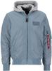 Winter Jacket Alpha Industries MA-1 TT Hood (196108) (196108-134) Blue
