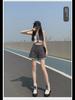 High-Waisted A-Line Denim Shorts for Women - Korean Style Summer Fashion, Wide-Leg, Casual Curling Design.