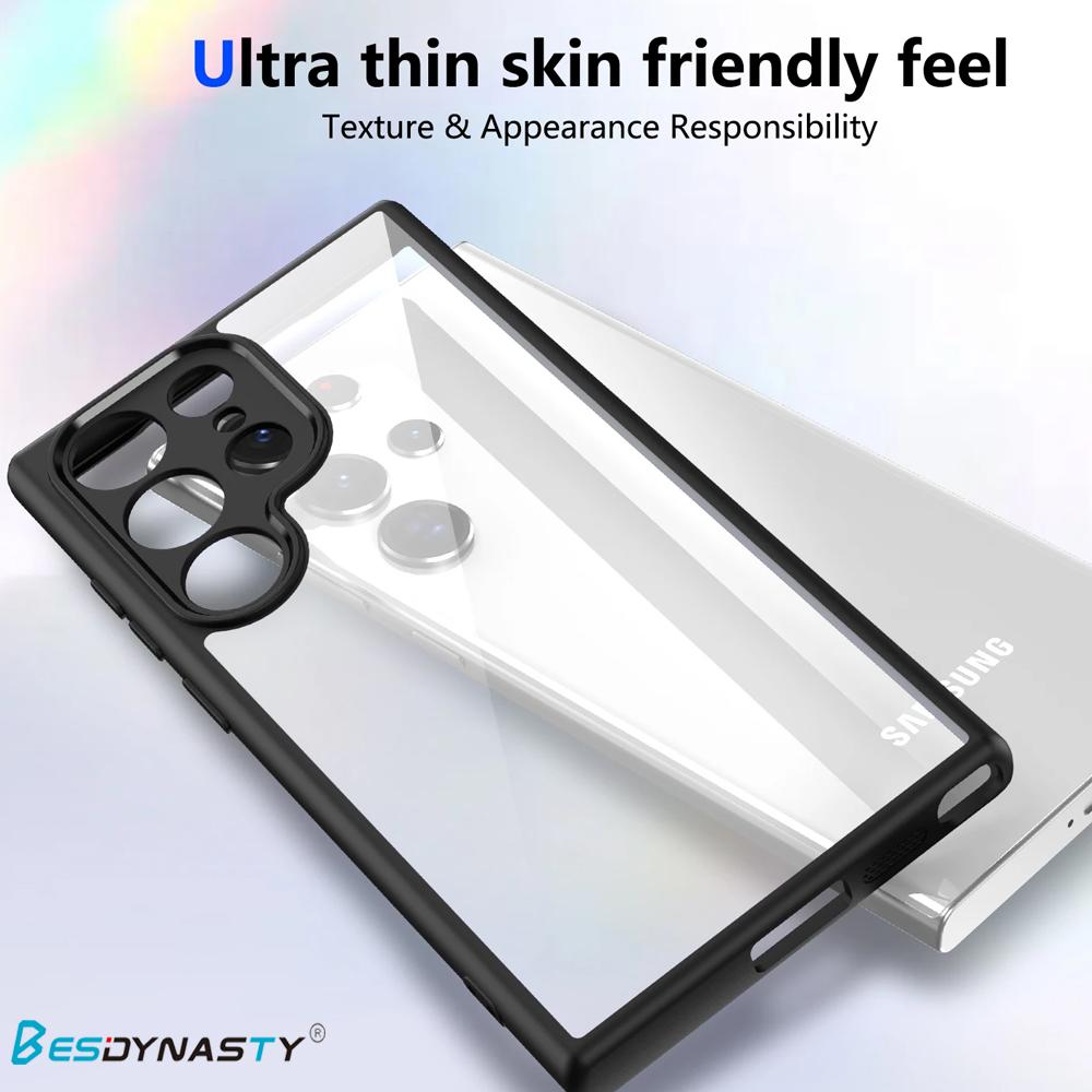 Luxury Matte Acrylic Clear Hard Case For Samsung Galaxy S25 Edge S24FE S23 Ultra Plus A56 A36 A25 A26 A24 A52S A16 A55 A35 Cover