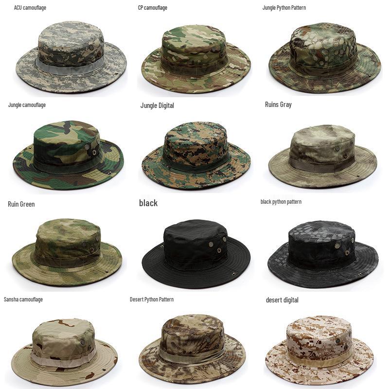 Men's Tactical Camouflage Military Sun Hat - Outdoor/Fishing/Fisherman Hat