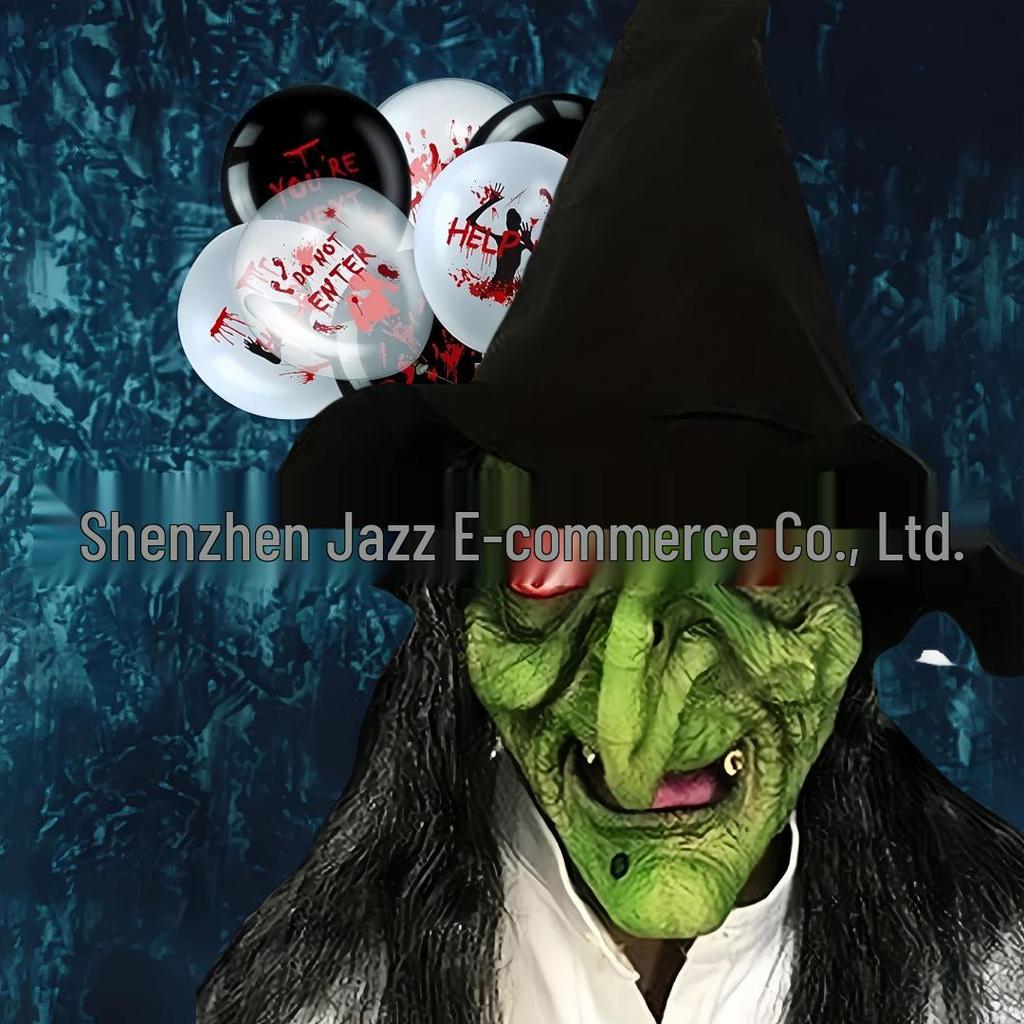 Realistic Latex Halloween Mask: Young Man with Wig