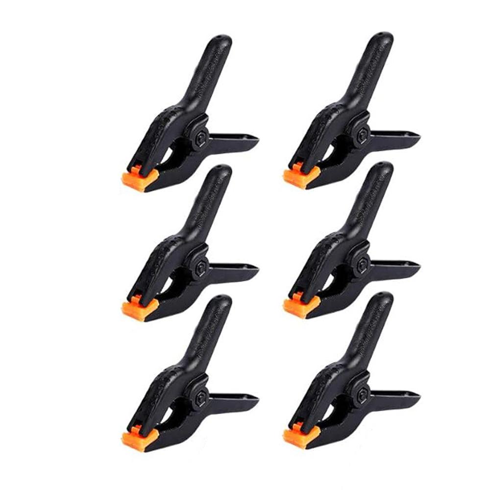Spring Clamps Heavy Duty For Woodworking, Backdrop Clips, Balloon Arch 3in Plastic Small Clamps Photography Studio Carpenter