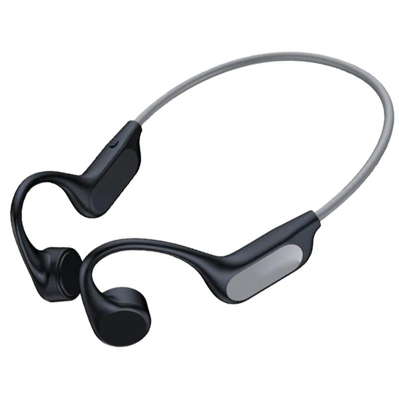 Ture Bone Conduction Headphones Bluetooth 6.0 Earphones Waterproof Wireless Sport Headsets with Mic for Workout Running