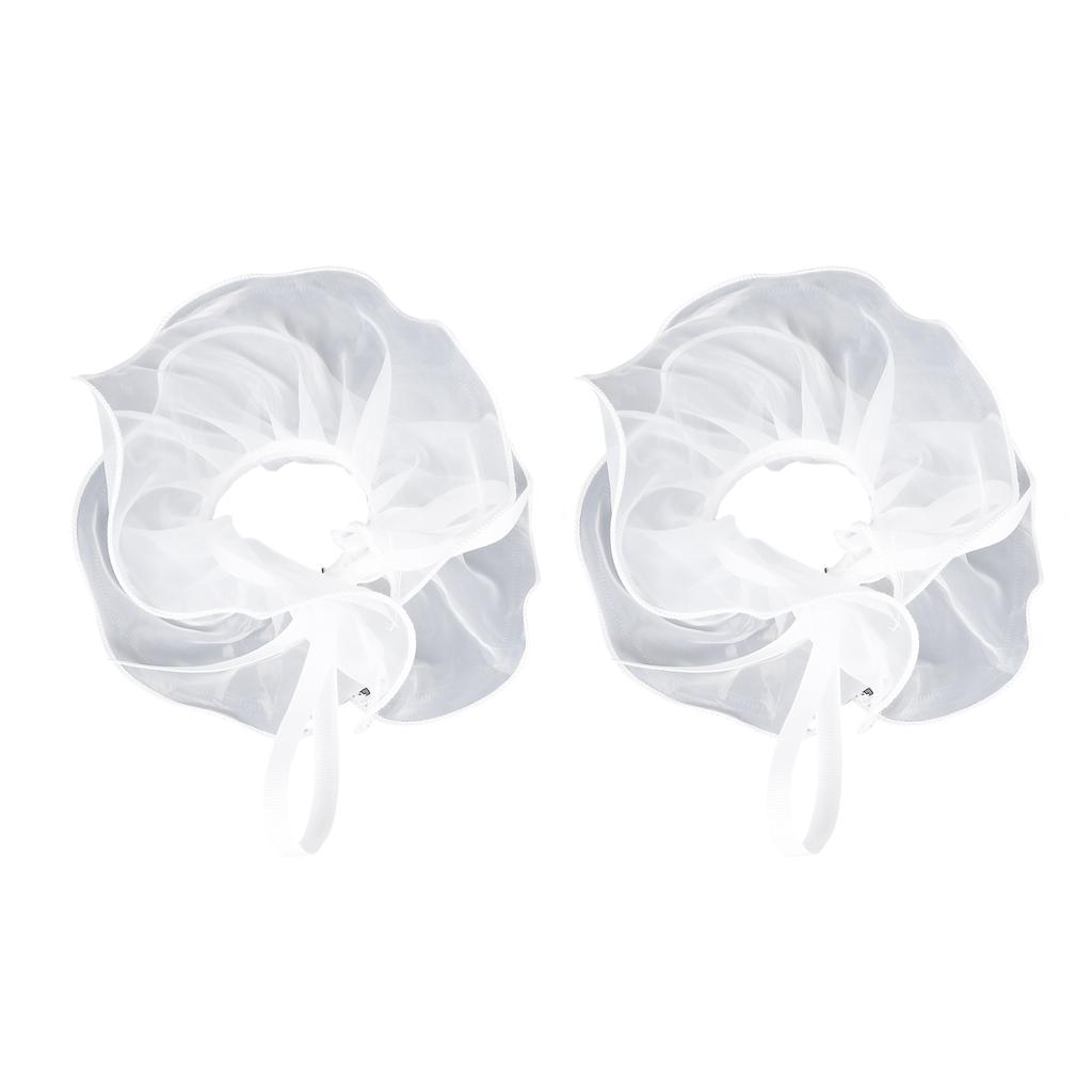 Victorian Ruffled Collar Wrist Cuffs Cosplay Girls Blouse Collar Lapel Shawl Decorative Lapel for Lady Medieval Cosplay