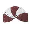 11-Hole Palm-Sized Flocking Sandpaper (152x105mm) - Cross Triangle Red Sand Diamond Sheet