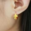 Golden Double Fish Earrings - Versatile Temperament Style for Women, Perfect Gift for Mom