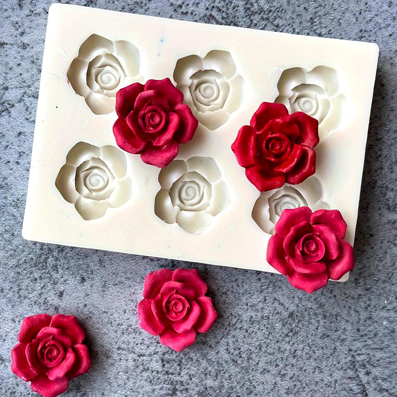 Rose Flower Silicone Mold for Aromatherapy Candles, & - Christmas Crafting Tool
