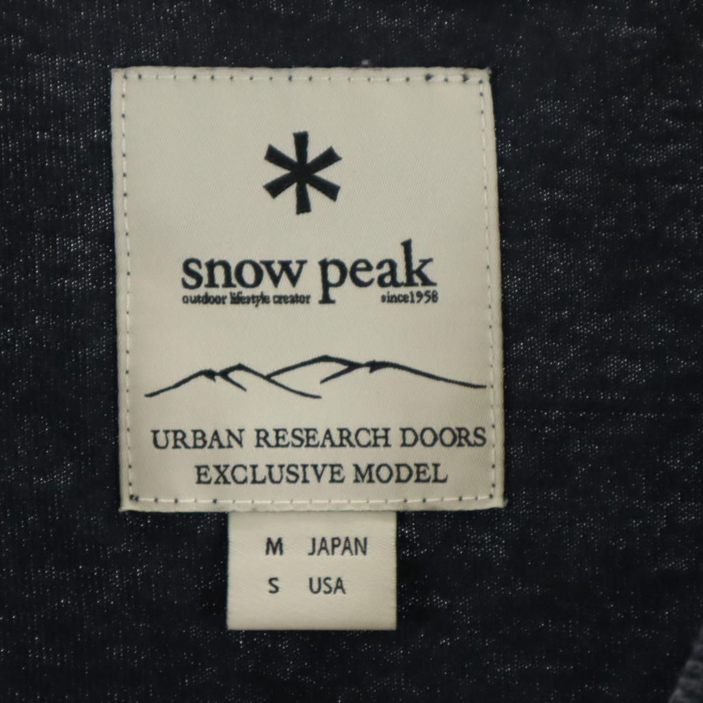 snowpeak Short sleeve T-shirt M Black series Men's Used