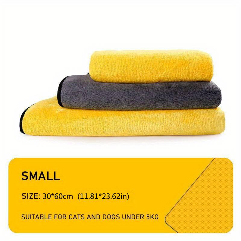 

1pc Ultra-Soft Microfiber Pet Towel - S/M/L Quick-Drying, Highly Absorbent, Perfect for Dog & Cat Bathing - Cozy Pet Wrap