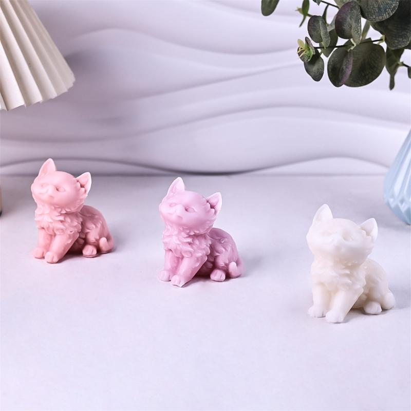 Cat Shaped Resin Molds for Making Candle Soap Craft Room Decorations