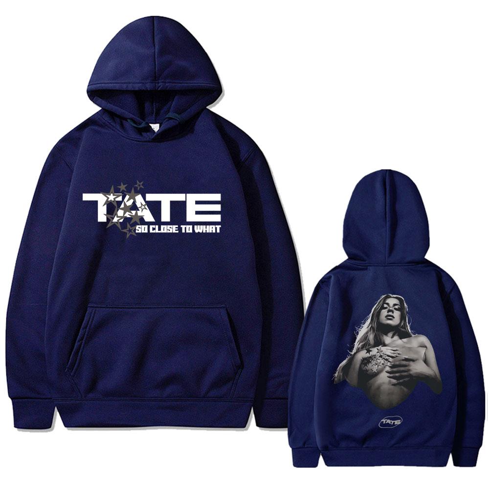 Singer Tate Mcrae Album So Close To What 2025 World Tour Hoodie Men Women Fashion Pop Music Sweatshirt Retro Oversized Pullover