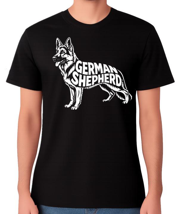 German Shepherd Dog Silhouette Unisex T-Shirt Loyal Breed Lover Tee S