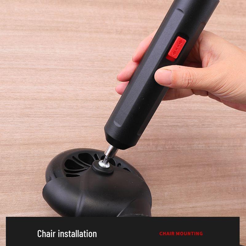 Rechargeable Multi-functional Electric Screwdriver Gun: Mini Household Tool with Lithium Battery.