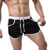Men Color Block Summer Sports Gym Drawstring Shorts Beach Pants Swimming Trunks
