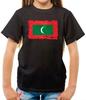 Malediven Grunge Stil Flagge - Kinder T-Shirt - Land - Reisen - Flaggen - Zuhause-Geschenk