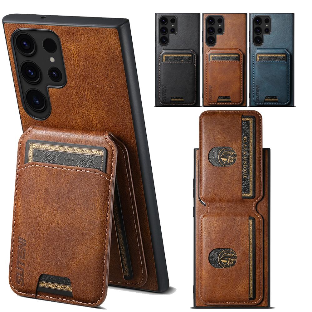 Multifunctional Magnetic Leather Phone Case For Samsung Galaxy S26 Ultra S25 Plus Ultra S24 S23 S22 Ultra Plus S21 Note20Ultra