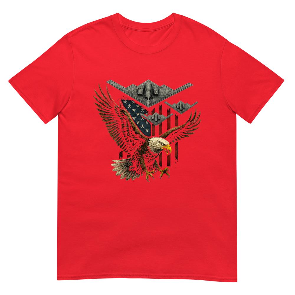 Patriotic Eagle B2 Bombers American Flag 4th Of July TShirt S