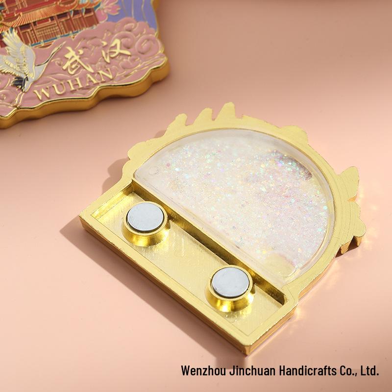 Metal Landmark Sandscape Refrigerator Magnet - Zinc Alloy Cultural Scenic Attraction