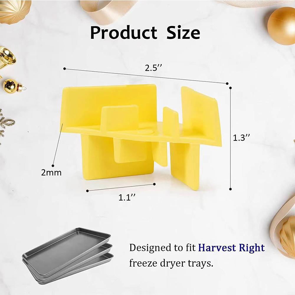 24pcs Tray Stackers for Harvest Right Freeze Dryer Trays Reducing Space (Yellow)