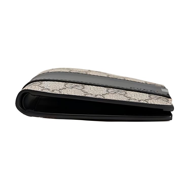 Gucci GG Canvas Bifold Wallet Black Leather 451240-KGDHN-9769