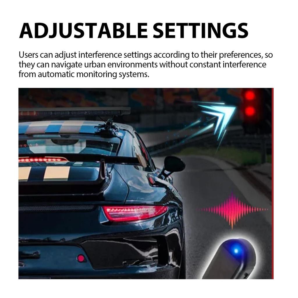 Rayhong Car Stealth Sensor Adjustable Blocking Signal Coverage Wide Portable Radio Jammer