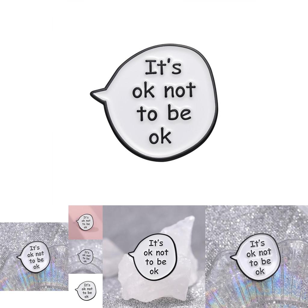 Unique Cartoon Style Fun Letter Shaped Alloy Brooch Pin With Colorful Design For Fashion Accessories