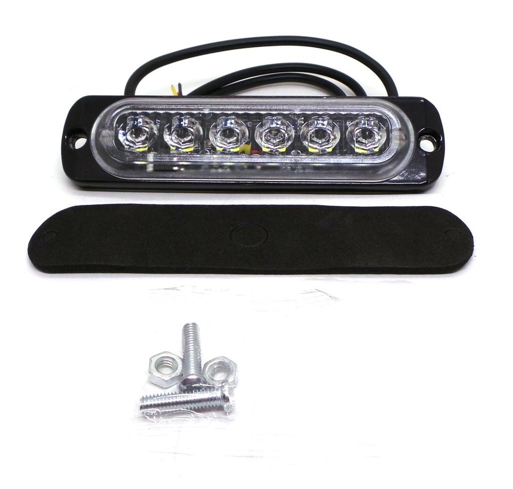 Reverse Light Lamp 6 LED 12V-24V, White, Off-Road