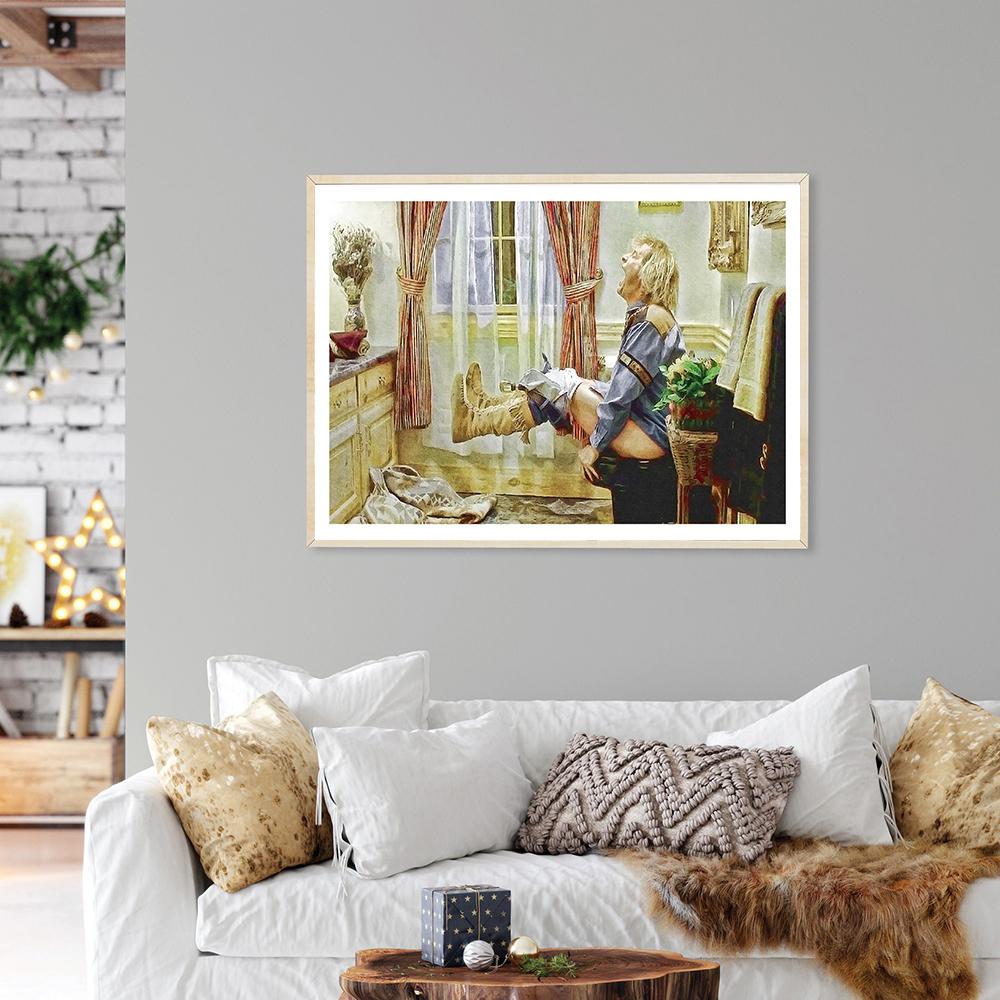 Toilet Poster 90s Comedy Movie Poster Wall Art Picture Print Retro Funny Man Canvas Painting Room Home Decor Bathroom