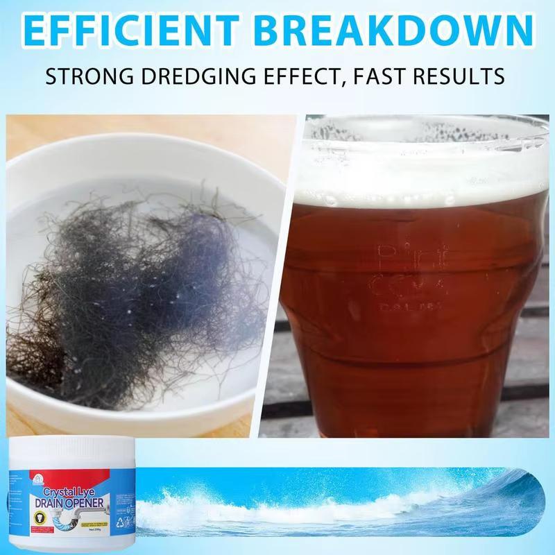 Drain Pipe Unclogging Agent for Cleaning Kitchen Drainage Pipes Lye Sodium Hydroxide Opens Bathroom and Kitchen Sinks Drains