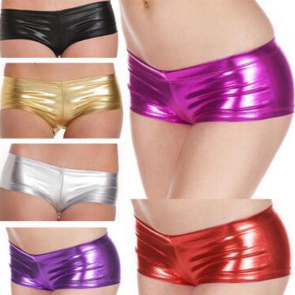 Lingerie Intimates & Sleep Fashion PVC Leather Look for Women Underwear Thongs Boxer Panties