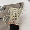 Shiny Crossbody Phone Pouch Acrylic Storage Bag Bohemian Mini Square Bag  Summer