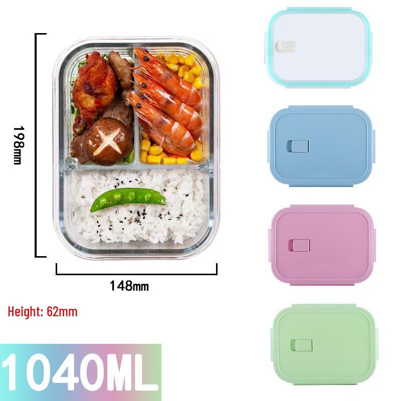 ZISIZ Glass Food Storage Container Set