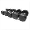 WeiBu Rubber-Coated Dumbbell Set with Triangular Rack