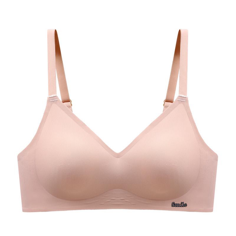 B78 Original Soft Support Seamless Jelly Strips Wire-free Anti-Sagging Latex Bra for Small Busts