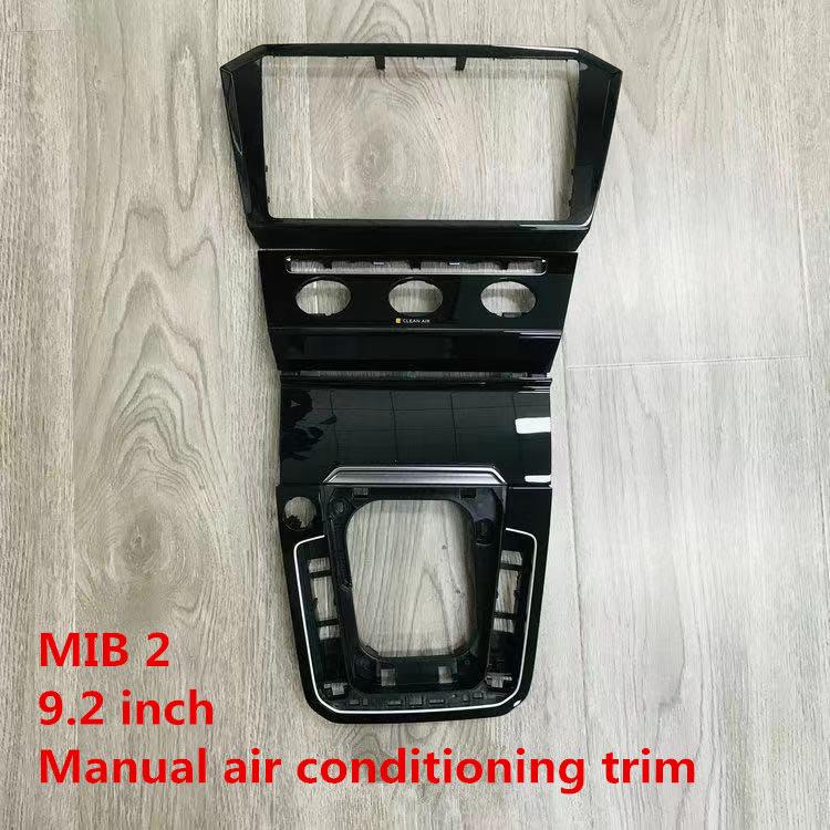 For Volkswagen VW Passat B8 CD Plates Air Conditioning Switch Plates Piano Paint Black