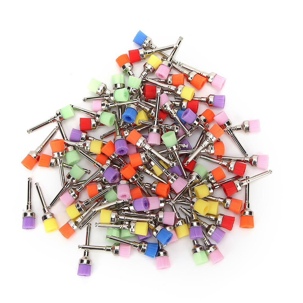 

100Pcs Dental Polisher Nylon Teeth Polishing Brush Dental Supply with Storage BoxMixed Color