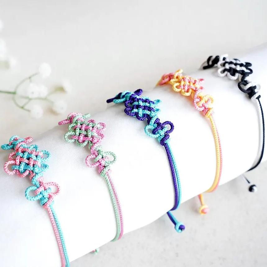 Pulseira Decorativa Casais Pulseira de Nó Artesanal Pulseira Caçadores de Demônios Tecida à Mão Para Decoração Celebração de Festival