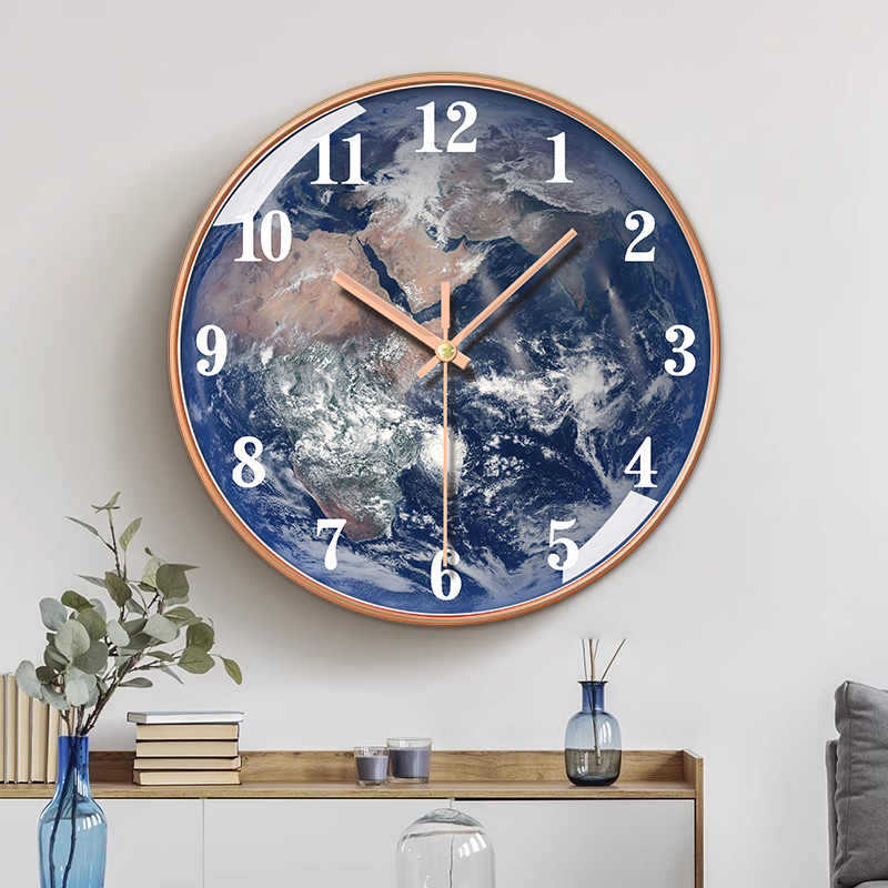 10 Inch 25 Centimeter Constant 10 Inch Home Wall Clock, Living Room Silent, Creative Clock, Fashionable and Simple