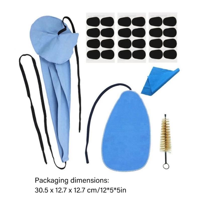 Premium Saxophone Maintenance Tools High Efficiency Cleaning Brushes Absorbent Swab And Cushion Guard For Musicians