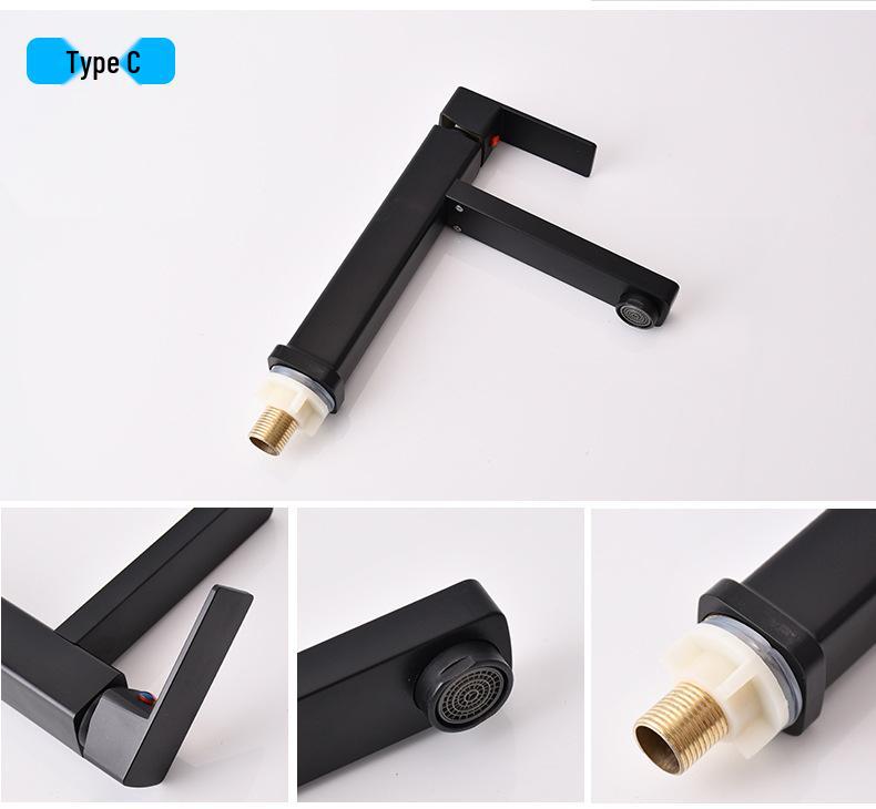 Single Cold Water Engineering Basin Faucet for Washbasin – Quick Open, Single Hole, Desktop Installation