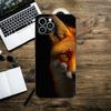 Cute Animal Fox  Phone Case For iPhone 16,15,14,13,12,11,XS,XR,X,8,7,Pro,Max,Plus,mini Silicone Black Cover